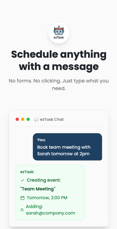 TaskWise — AI Calendar Chat